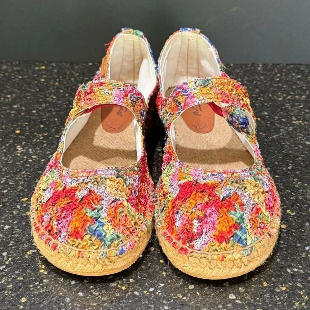 Montane 1902 Espadrilles. Multicolor textured. Size 41/US 11